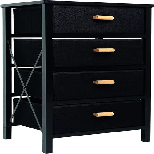 Color 4 Drawer 13'' W Solid Wood Chest Dresser Organizer