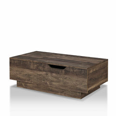 Reclaimed oak Colten Lift Top Block Coffee Table with Storage