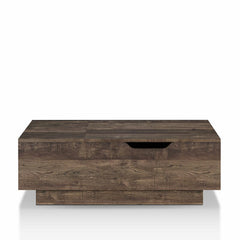 Reclaimed oak Colten Lift Top Block Coffee Table with Storage