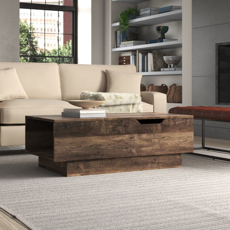 Oak block shop coffee table