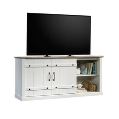 Soft White Colten TV Stand for TVs up to 70" Engineered Wood with a Neutral Finish