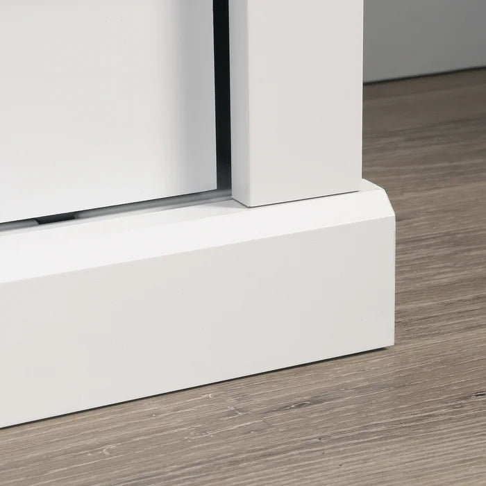 Soft White Colten TV Stand for TVs up to 70" Engineered Wood with a Neutral Finish