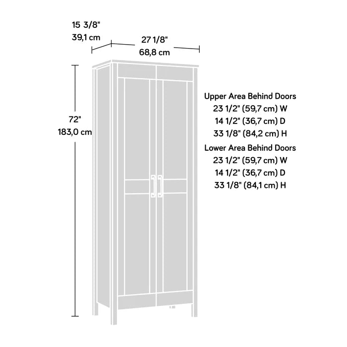 Spring Maple™ Colton 27.12'' Wide 4 Shelf Storage Cabinet Made from Engineered Wood