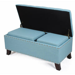 Columbard 42.5'' Wide Tufted Square Standard Ottoman with Storage
