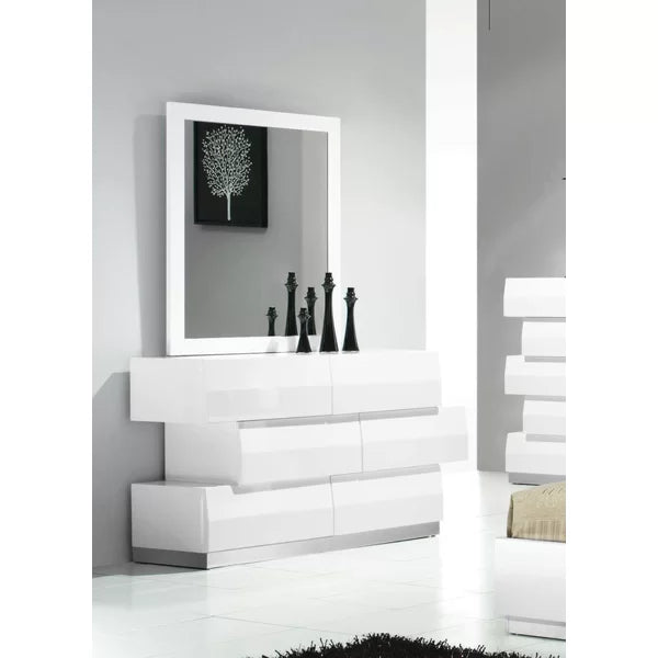 Connolly 3 Drawer 52'' W Dresser with Mirror Perfect for Bedside
