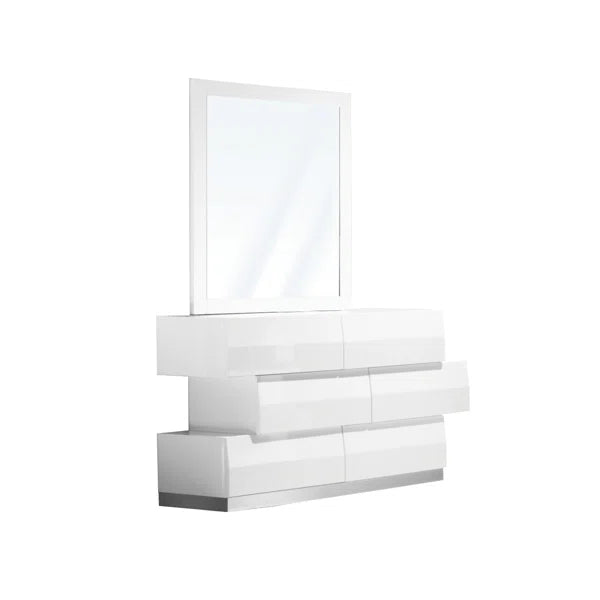 Connolly 3 Drawer 52'' W Dresser with Mirror Perfect for Bedside