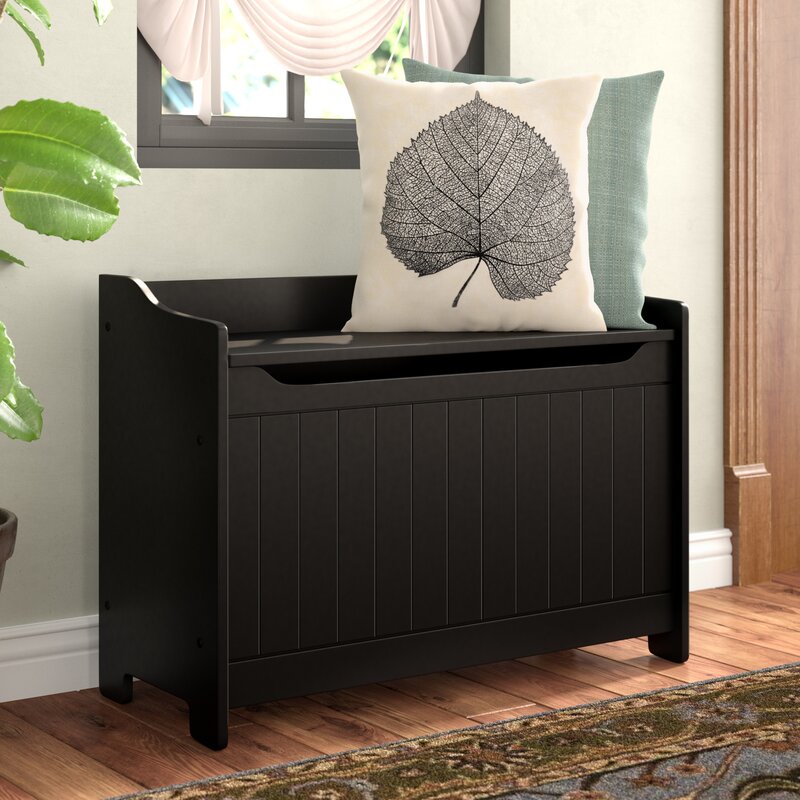 Cora Wood Storage Bench Compact Stylish Storage Friendly
