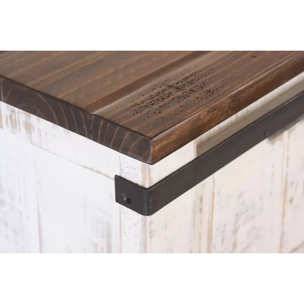 Coralie Solid Wood Four Legs Coffee Table with Storage