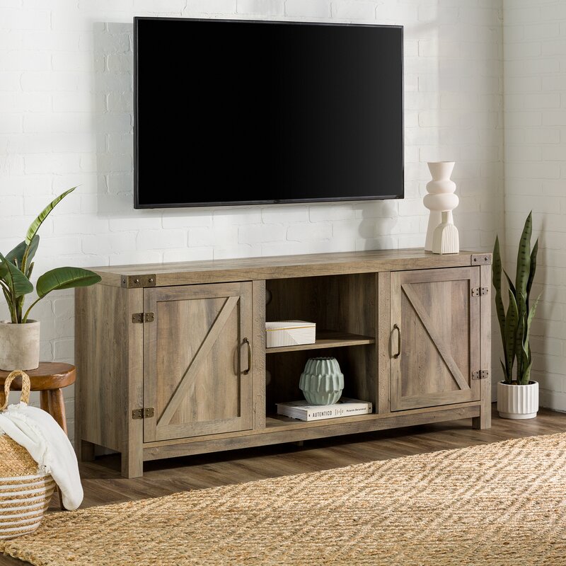 Coridon TV Stand for TVs up to 65"  Little Rustic Appeal