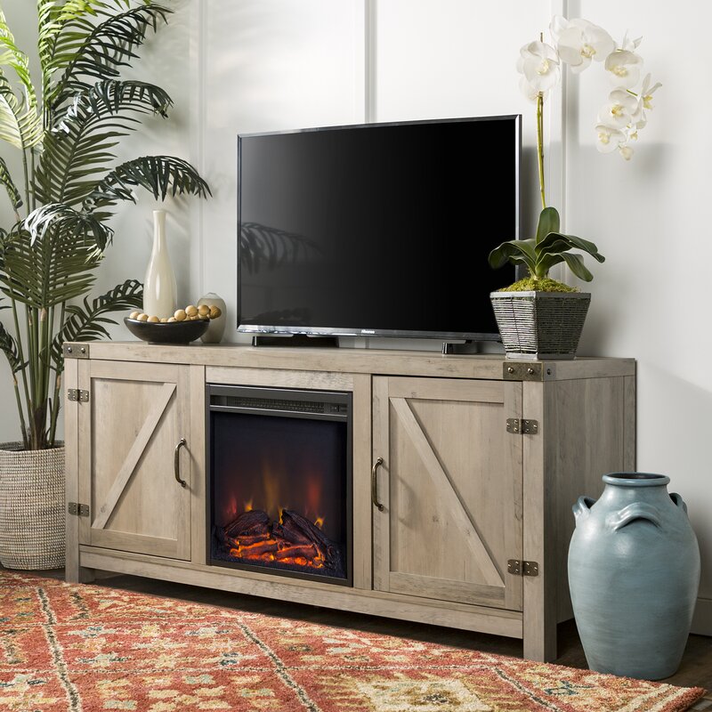 Coridon TV Stand for TVs up to 65"  Little Rustic Appeal
