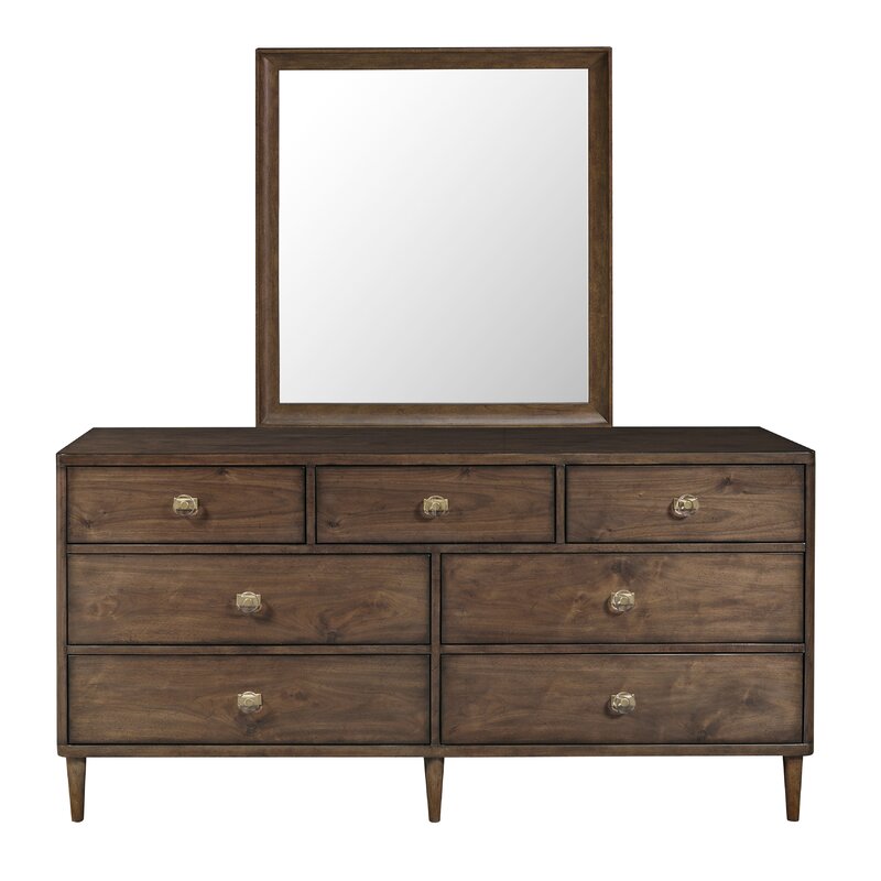Corsaut 7 Drawer 64'' W Double Dresser Vintage Inspired Accents