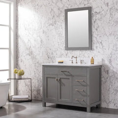 Cosentino 42" Single Bathroom Vanity Set Transitional Vanity Combines Contemporary Lines