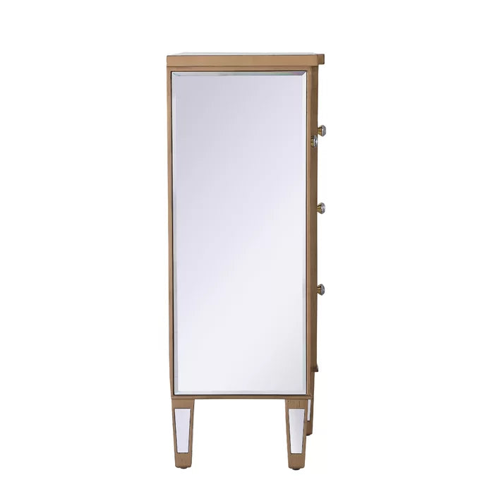 Cosmo 36'' Tall 2 - Door Mirrored Square Accent Cabinet Add Style and Function to your Home