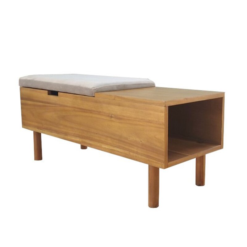 Costilla Flip Top Storage Bench Constructed of Acacia Wood