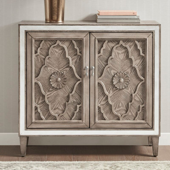 34'' Tall Solid Wood 2 - Door Accent Cabinet Add Style And Functionality To Your Home Decor