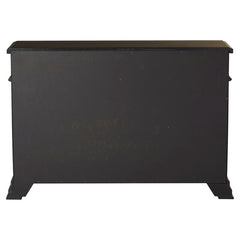 Ebony Courtdale 60'' Wide 3 Drawer Sideboard Crafted from Rubberwood with Distressed Accents