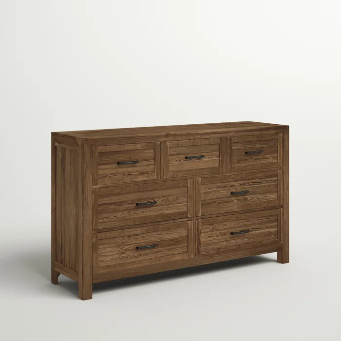Craigsville 7 Drawer 63'' W Solid Wood Dresser Crafted from Solid Wood