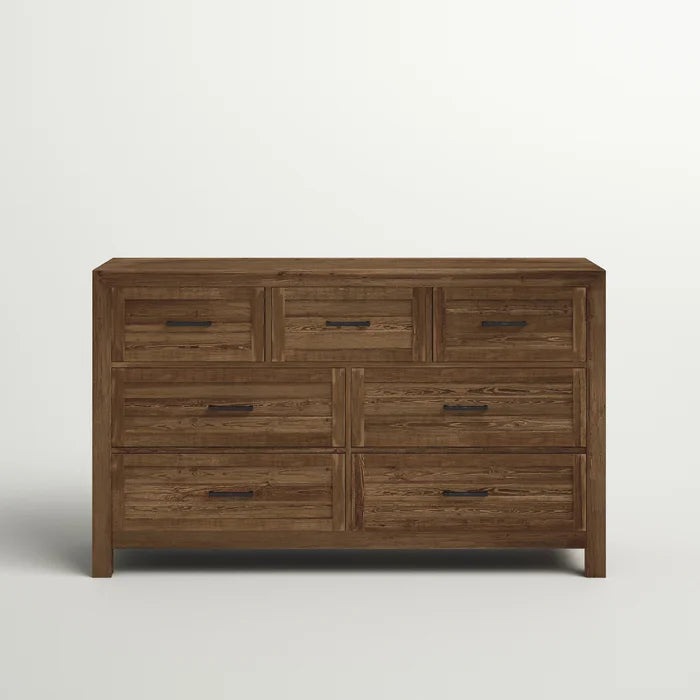 Craigsville 7 Drawer 63'' W Solid Wood Dresser Crafted from Solid Wood