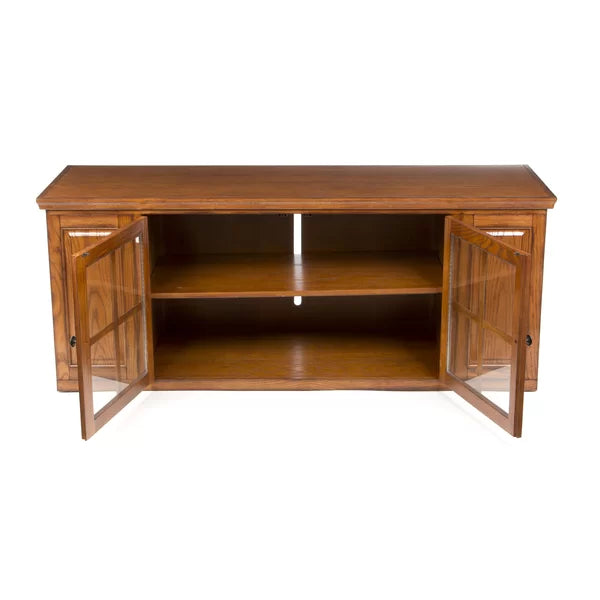 Burnished Oak TV Stand for TVs up to 70" Simple and Rustic