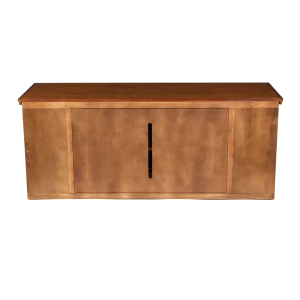 Burnished Oak TV Stand for TVs up to 70" Simple and Rustic