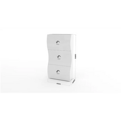 White Gloss Crass 18 Pair Shoe Storage Cabinet Perfect Organize