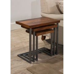 24'' Tall Solid Wood C Table Nesting Tables