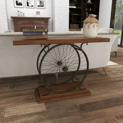 Crider 38'' Console Table Rustic Console Table is Ideal for Entryways the Living Room the Hallway