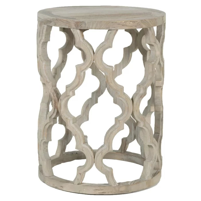 Crissay 23.5'' Tall Drum End Table Perfect for Living Room