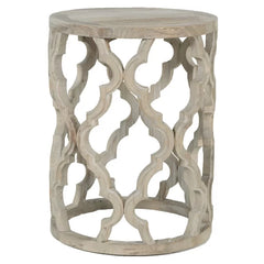 Crissay 23.5'' Tall Drum End Table Perfect for Living Room