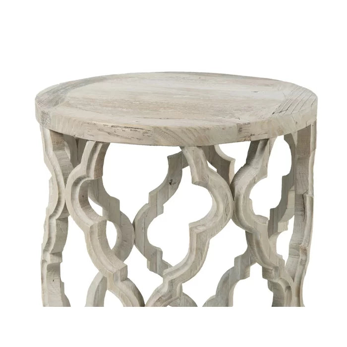 Crissay 23.5'' Tall Drum End Table Perfect for Living Room