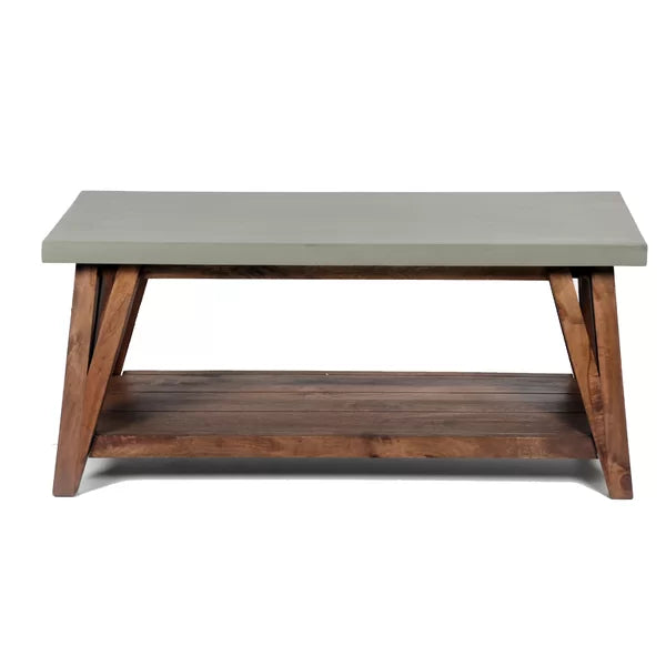 18" H x 36" W x 24" D Crowell 4 Legs Coffee Table with Storage