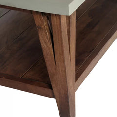 18" H x 36" W x 24" D Crowell 4 Legs Coffee Table with Storage
