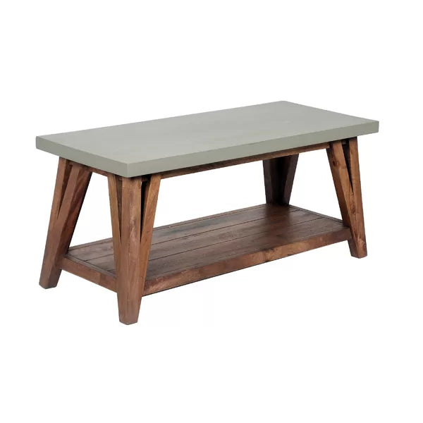 18" H x 36" W x 24" D Crowell 4 Legs Coffee Table with Storage