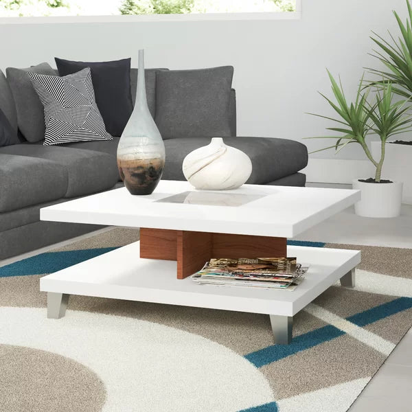 Cuffie Coffee Table with Storage Contemporary for your Living Room