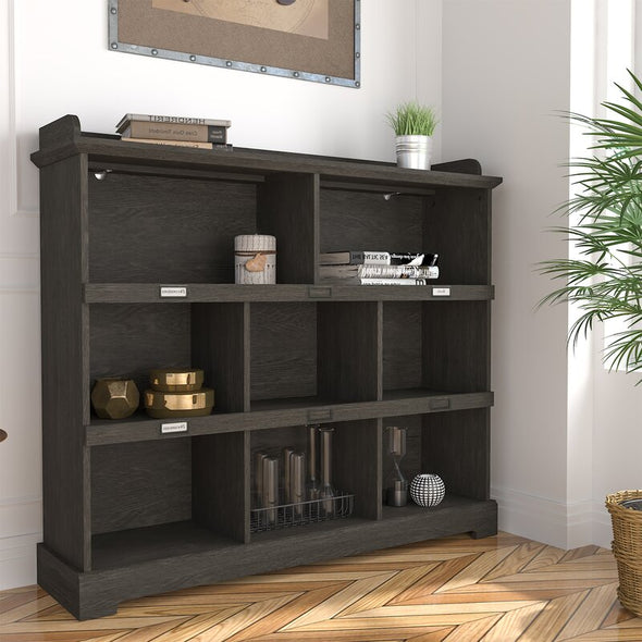 1 Dark Gray Oak Cullinan 41.1'' H x 47'' W Cube Bookcase