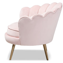 32.7'' Wide Tufted Velvet Armchair Silhouette and Sleek Velvet Upholstery