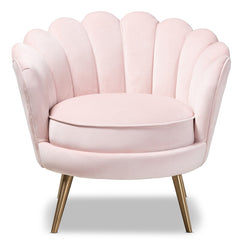 32.7'' Wide Tufted Velvet Armchair Silhouette and Sleek Velvet Upholstery