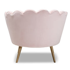 32.7'' Wide Tufted Velvet Armchair Silhouette and Sleek Velvet Upholstery