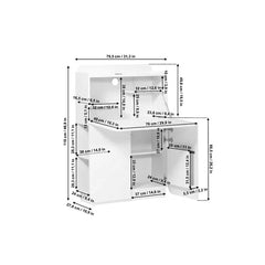 Cuuba Culture MC Secretary Desk Modern High Gloss Surface