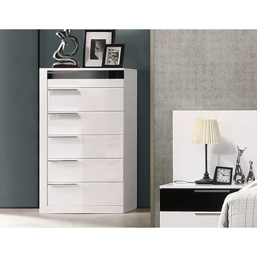 Cuyuna 6 Drawer 26'' W High Gloss Indoor Aesthetic Design