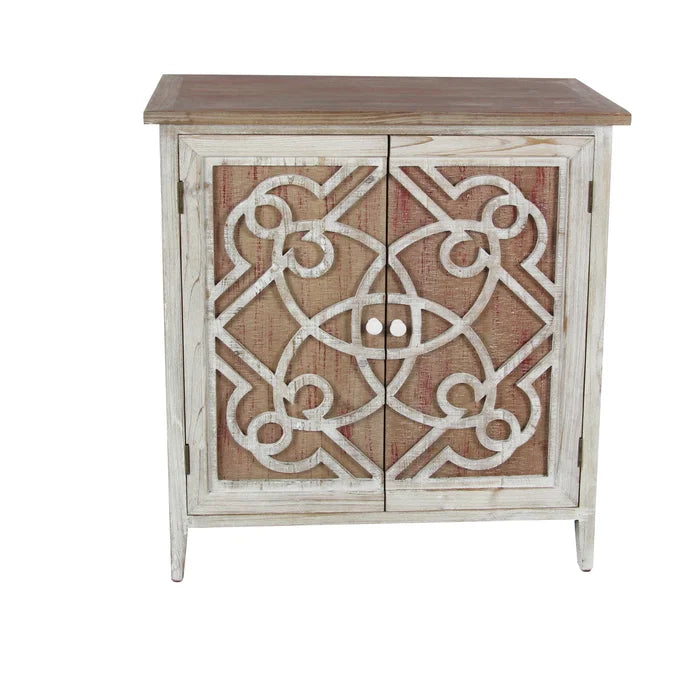 Czarnecki 31'' Tall Solid Wood Accent Cabinet Farmhouse-Style