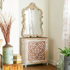 Czarnecki 31'' Tall Solid Wood Accent Cabinet Farmhouse-Style