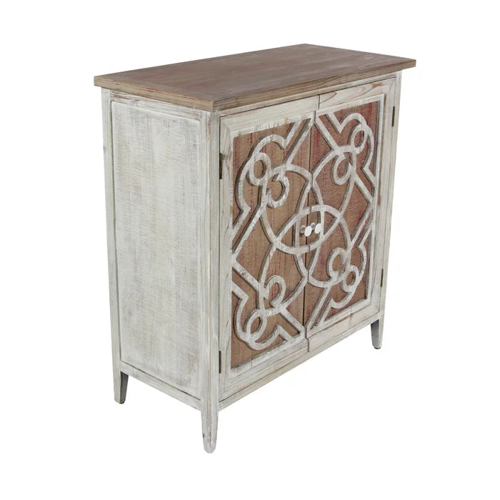 Czarnecki 31'' Tall Solid Wood Accent Cabinet Farmhouse-Style