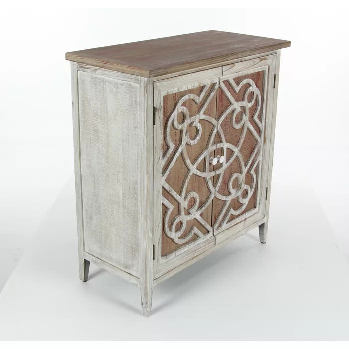 Czarnecki 31'' Tall Solid Wood Accent Cabinet Farmhouse-Style