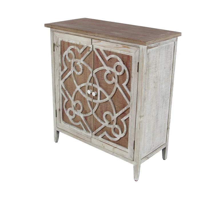Czarnecki 31'' Tall Solid Wood Accent Cabinet Farmhouse-Style