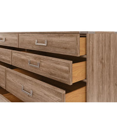 Dakota 8 Drawer 70.28'' W Double Dresser Made from Solid and Engineered Wood