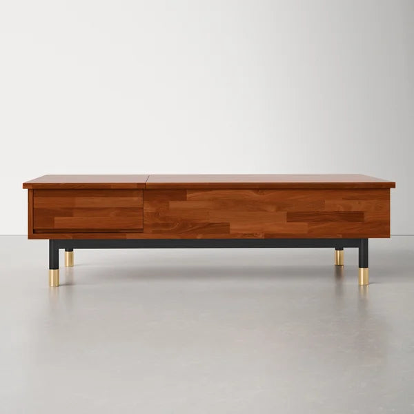 Dakota Lift Top 4 Legs Coffee Table with Storage