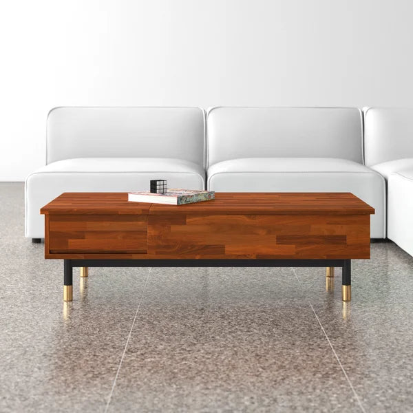 Dakota Lift Top 4 Legs Coffee Table with Storage