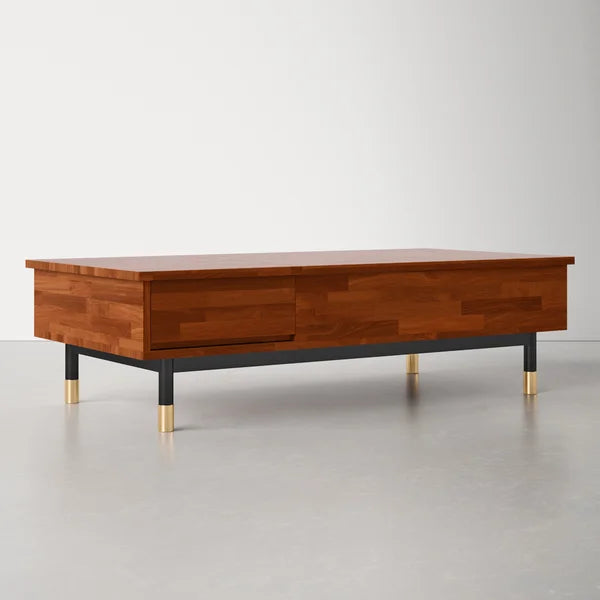Dakota Lift Top 4 Legs Coffee Table with Storage