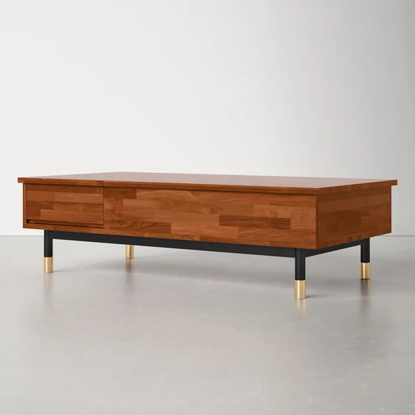 Dakota Lift Top 4 Legs Coffee Table with Storage